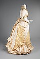 Evening dress, silk, linen, American
