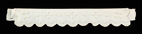 Collar, Linen, cotton, American