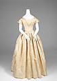 Wedding dress, silk, American