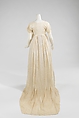 Dress, cotton, linen, American
