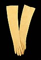 Evening gloves, leather, American
