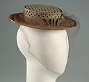 Doll hat, Erik (American), Cane, silk, American