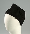 Hat, Schiaparelli French, Wool, French