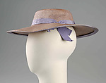 Sailor hat, Edward Molyneux (French (born England), London 1891–1974 Monte Carlo), Straw, silk, French