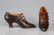 Shoes, Pierre Yantorny (Italian, 1874–1936), Leather, French