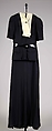 Dinner ensemble, House of Vionnet (French, active 1912–14; 1918–39), silk, plastic, French