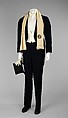 Evening suit, Brooks Brothers (American, founded 1818), wool, silk, cotton, leather, American