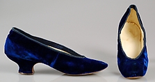 Evening slippers, Silk, American