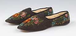 Slippers, wool, American