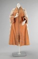 Evening cloak, Maison Pingat (French), silk, metal, French