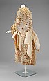 Evening cloak, silk, metal, French