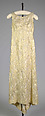 Evening dress, Mainbocher (French and American, founded 1930), Silk, metallic, American