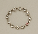 Bracelet, Metal, crystal, American