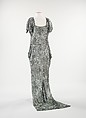 Evening dress, silk, American