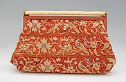 Evening clutch, Renard, silk, bone, metal, French