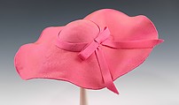 Picture hat, Adolfo (American, born Cuba, Cárdenas 1923–2021 New York), silk, American