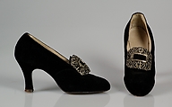 Evening shoes, I. Miller American, Silk, metal, rhinestones, American