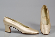 Evening pumps, Henri Bendel, Silk, Italian
