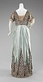 Evening dress, House of Worth (French, 1858–1956), silk, metal, French