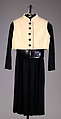 Ensemble, Norman Norell  American, Wool, silk, leather<br/>Wool, silk, leather, American