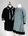 Ensemble, wool, silk, fur, American