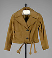 Jacket, Pierre Cardin  French, born Italy, Leather, French