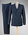 Suit, F. Cruwys, wool, French