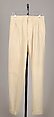 Tennis trousers, F. Cruwys, Wool, British