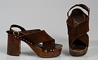 Sandals, The Chelsea Cobbler, Leather, wood, British