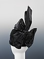 Evening toque, Frederick Loeser &amp; Company (American, founded 1860), silk, American