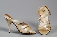 Evening sandals, Rayne  British, Silk, British
