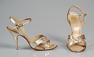 Evening sandals, Rayne  British, Leather, rhinestones, British