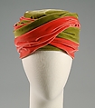 Turban, Paulette (French), Silk, French