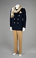 Ensemble, Bill Blass Ltd.  American, cotton, wool, silk, American