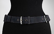 Belt, Yves Saint Laurent  French, leather, metal, French