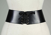 Belt, Yves Saint Laurent French, Leather, metal, French