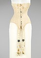 Wedding corset, (attributed) Lord & Taylor (American, founded 1826), silk, bone, metal, elastic, American