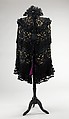 Mourning cape, Abraham & Straus, silk, American