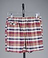 Bathing trunks, Cotton, synthetic, American