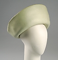 Hat, Sally Victor (American, 1905–1977), Straw, leather, silk, American