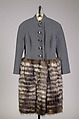 Coat, Pauline Trigère  American, born France, Wool, fur, American