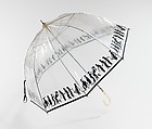 Umbrella, Bergdorf Goodman  American, plastic (vinyl), silk, metal, American