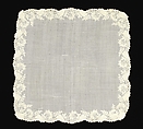 Handkerchief, Linen, American