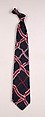 Necktie, Pauline Trigère  American, born France, Silk, American