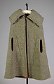 Cape, Pierre Cardin  French, born Italy, Wool, leather, metal, French