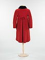 Coat, Charles James (American, born Great Britain, 1906–1978), wool, fur, American