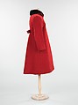 Coat, Charles James (American, born Great Britain, 1906–1978), wool, fur, American