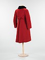 Coat, Charles James (American, born Great Britain, 1906–1978), wool, fur, American