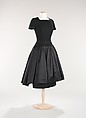 Dinner dress, Mainbocher  French and American, wool, leather, American