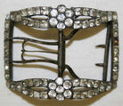 Shoe buckles, paste, metal, British